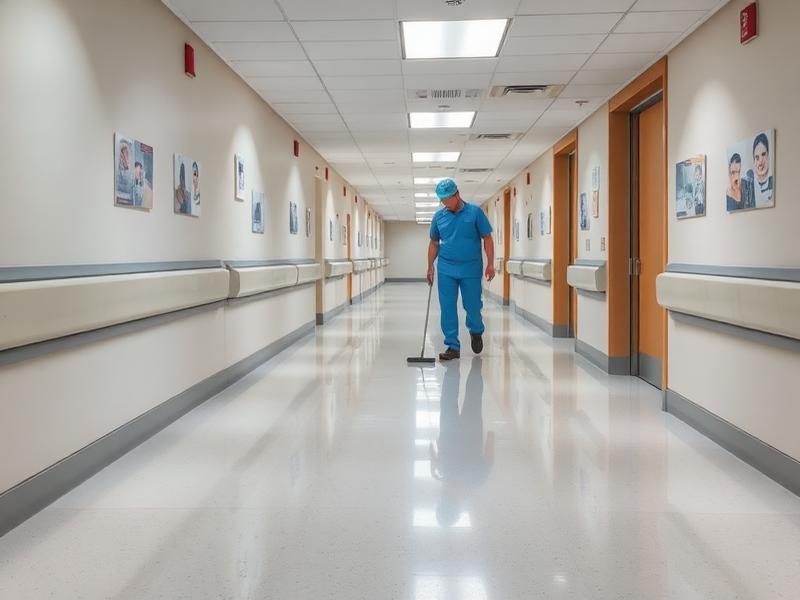 Hospital Corridor Cleaning